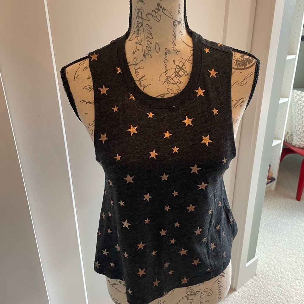 Spiritual Gangster Rose Gold Starry Tank Top